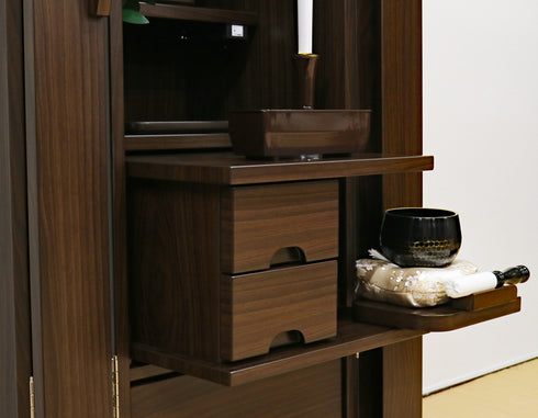 Soka Gakkai Furniture-style Buddhist Altar "Respe" Manually-operated Cabinet Door Available in 2 Colors